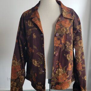 Jones New York Country Essentials Women’s Floral Jacket & Skirt Suit (Size: 16)